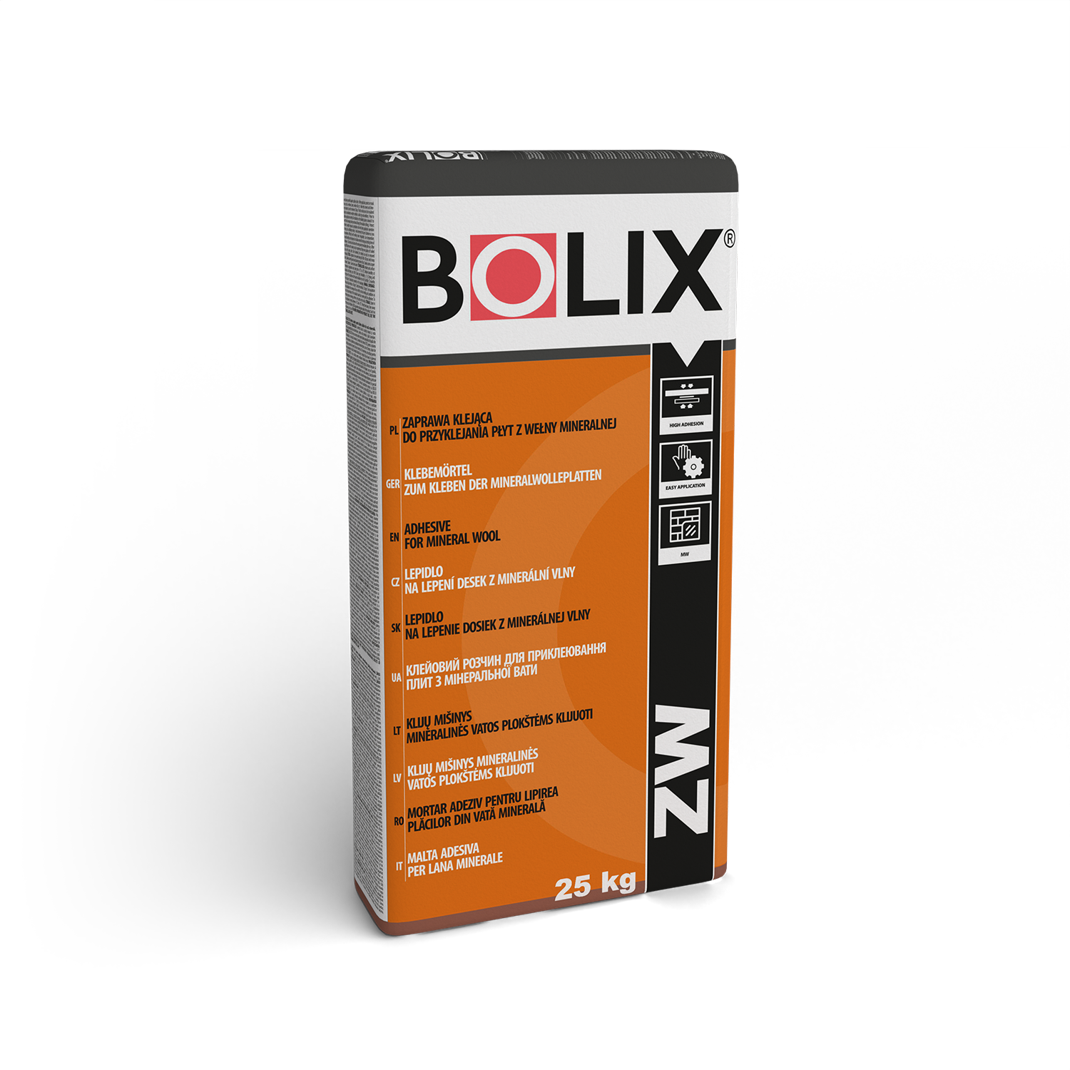 BOLIX ZW 25 kg klijai mineralinei vatai