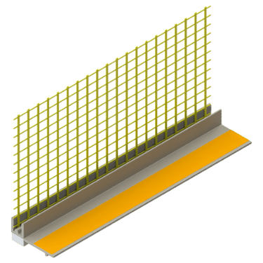 SMART 460 Profilis tarp lango rėmo ir tinko su tinkliuku 6mm