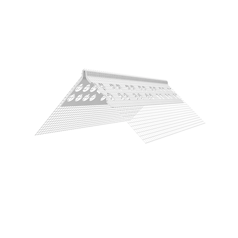 EJOT® PROFIL PVC lankstus kampinis profilis su tinkleliu