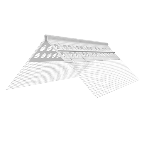 EJOT® PROFIL PVC "arkinis" kampinis profilis su tinkleliu