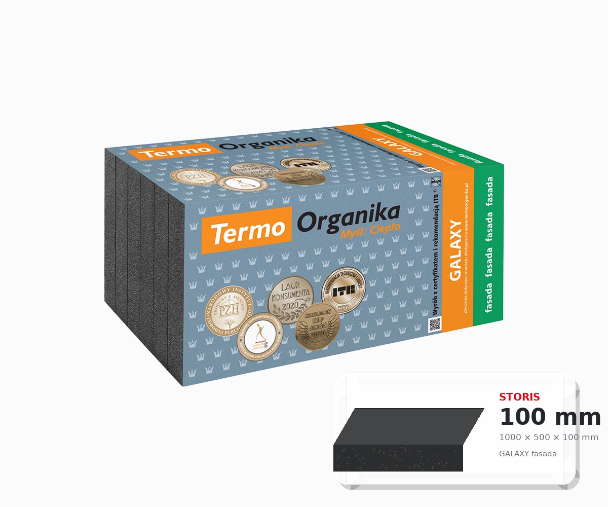 TERMO ORGANIKA GALAXY fasada 100 mm – grafitinis fasadinis EPS