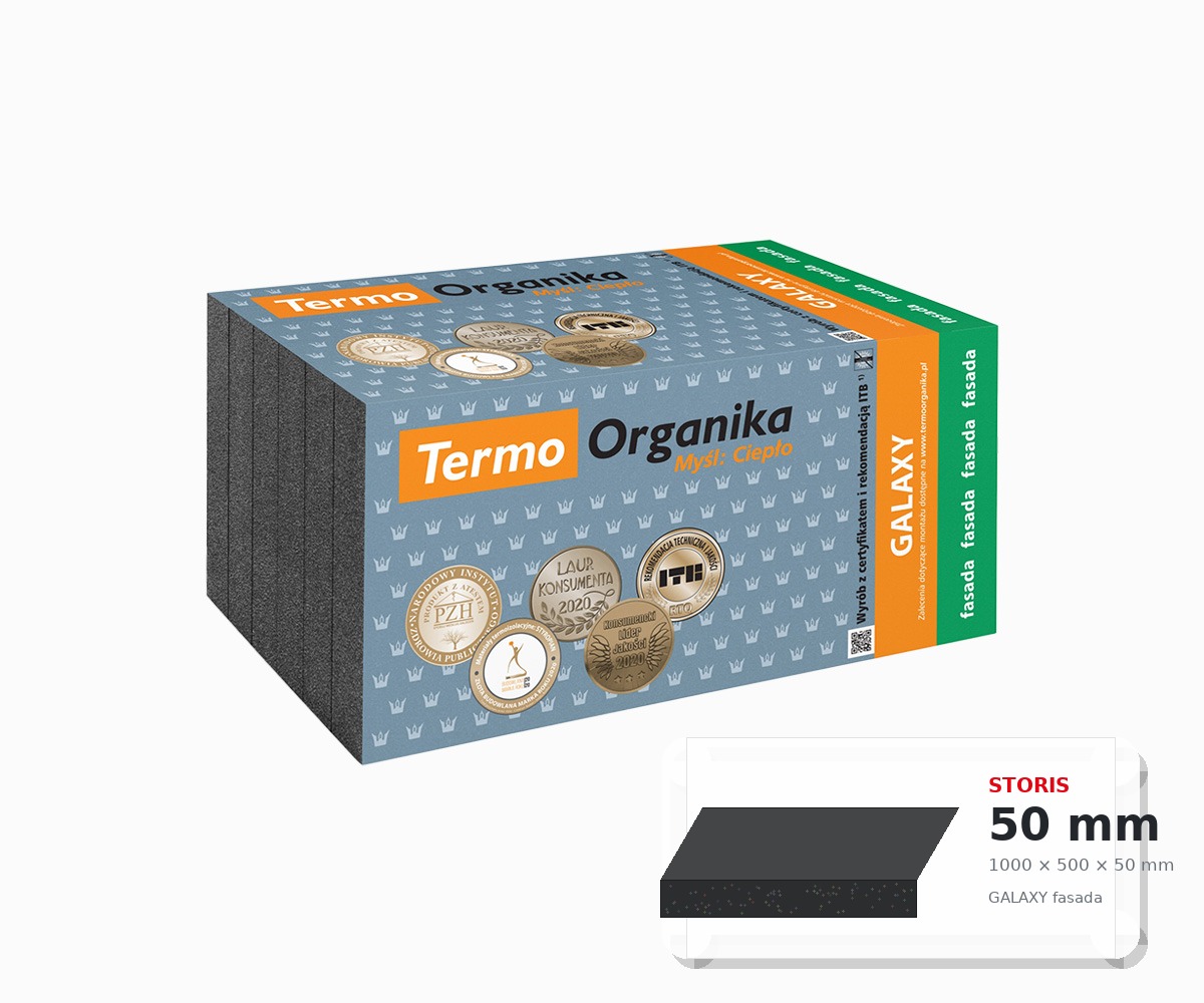 TERMO ORGANIKA GALAXY fasada 50 mm – grafitinis fasadinis EPS